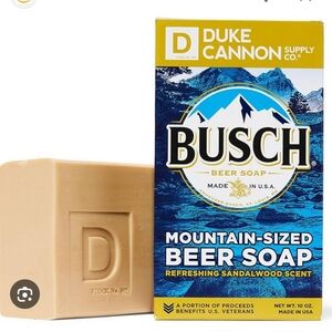 NWT NIB Busch Beer Soap by Duke Cannon 10 oz Sandalwood
